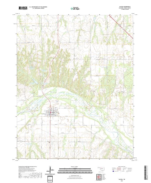 US Topo 7.5-minute map for Taloga OK