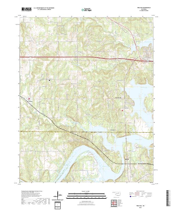 US Topo 7.5-minute map for Terlton OK