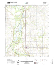 US Topo 7.5-minute map for Terral OKTX