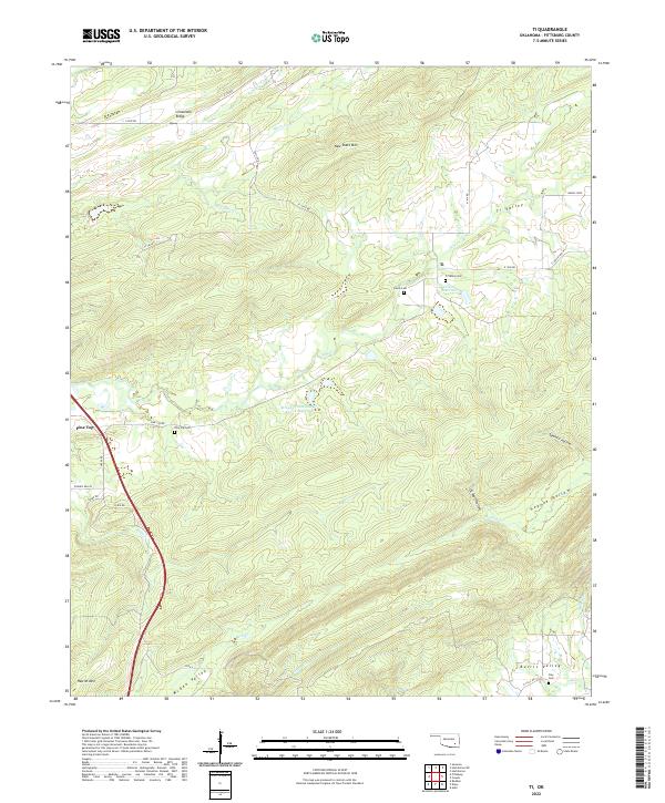 US Topo 7.5-minute map for Ti OK