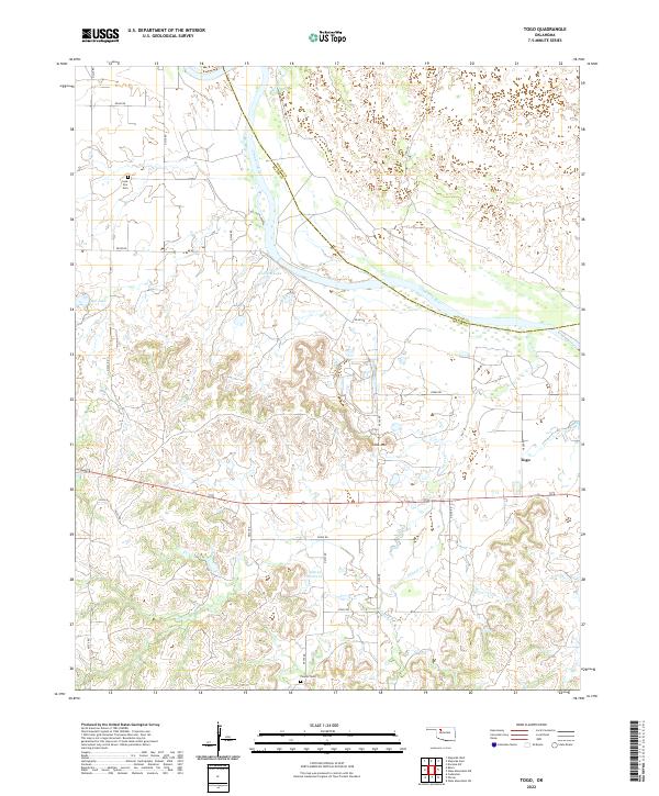 US Topo 7.5-minute map for Togo OK