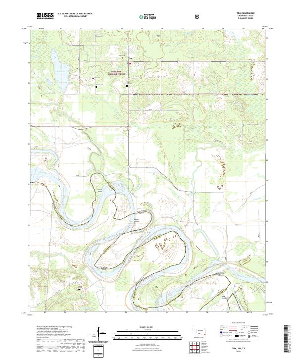 US Topo 7.5-minute map for Tom OKTX