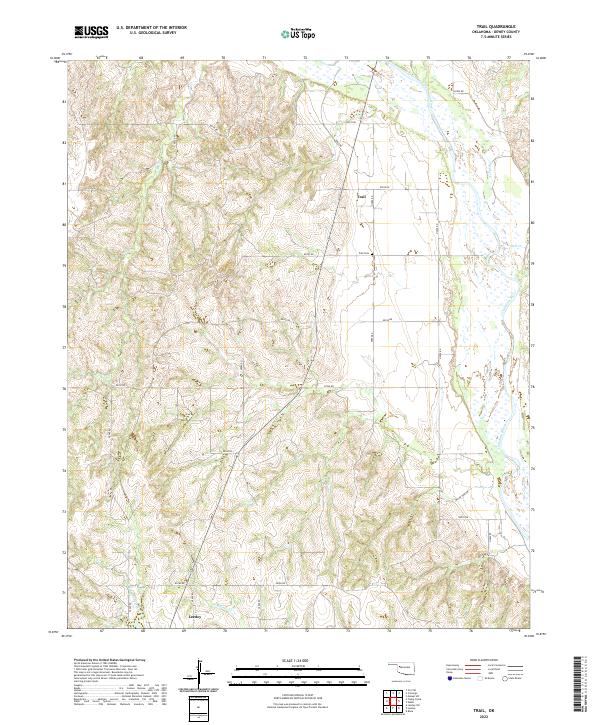 US Topo 7.5-minute map for Trail OK