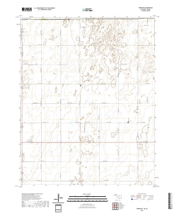 US Topo 7.5-minute map for Turpin NE OKKS