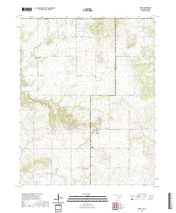 US Topo 7.5-minute map for Wann OKKS