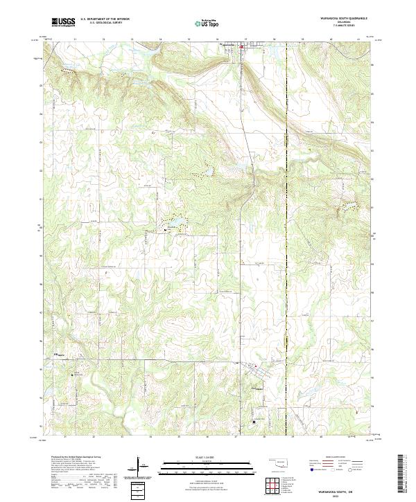 US Topo 7.5-minute map for Wapanucka South OK