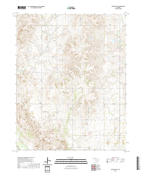 US Topo 7.5-minute map for Waynoka NW OK