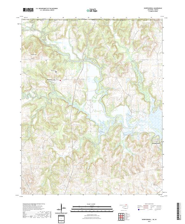 US Topo 7.5-minute map for Whippoorwill OKKS