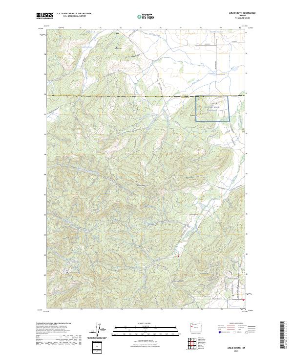 US Topo 7.5-minute map for Airlie South OR