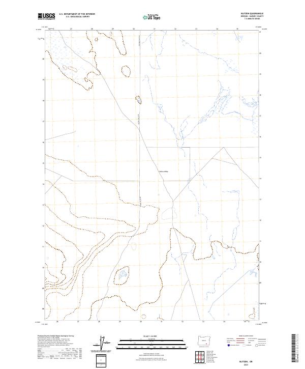 US Topo 7.5-minute map for Blitzen OR