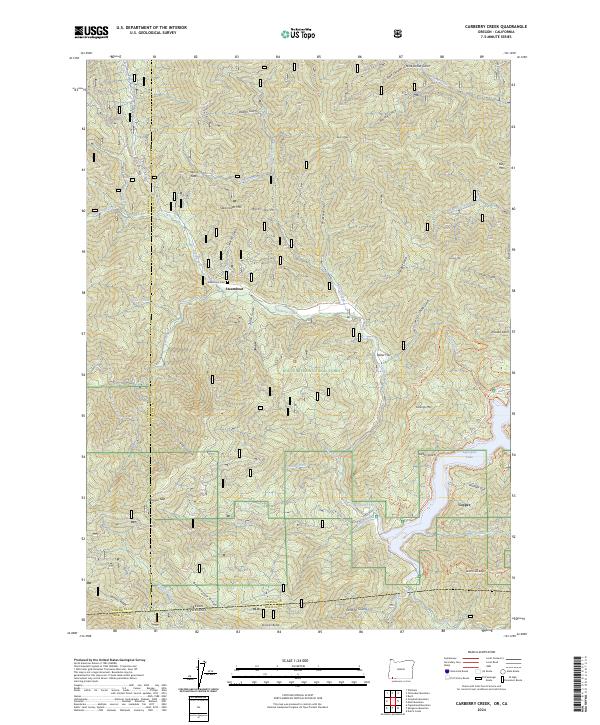 US Topo 7.5-minute map for Carberry Creek ORCA