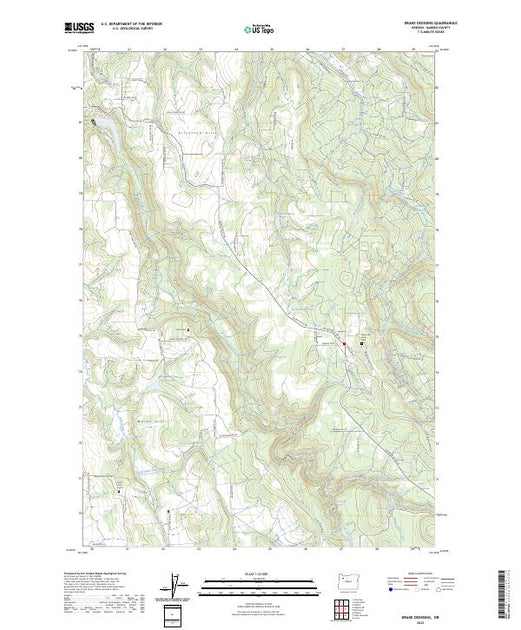 US Topo 7.5-minute map for Drake Crossing OR – American Map Store