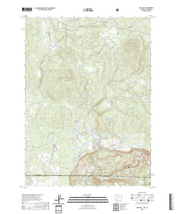 US Topo 7.5-minute map for Mule Hill ORCA