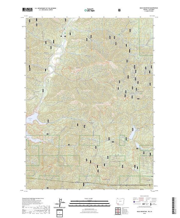 US Topo 7.5-minute map for Mule Mountain ORCA