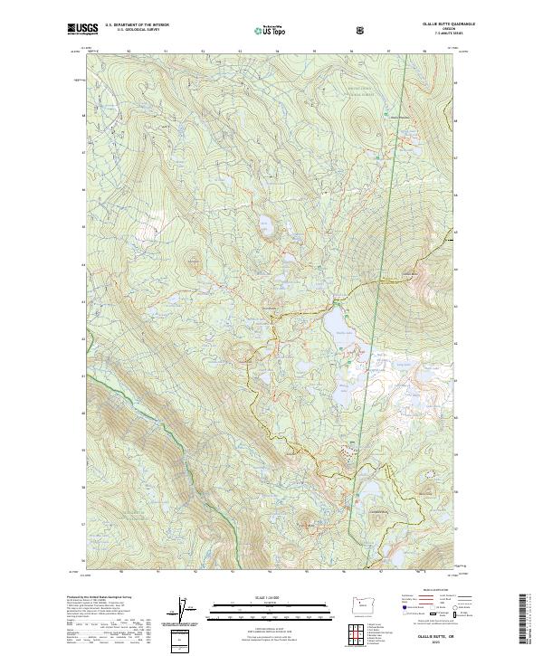US Topo 7.5-minute map for Olallie Butte OR