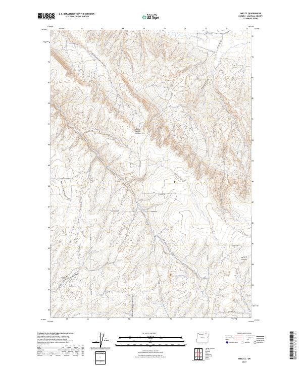 US Topo 7.5-minute map for Smeltz OR