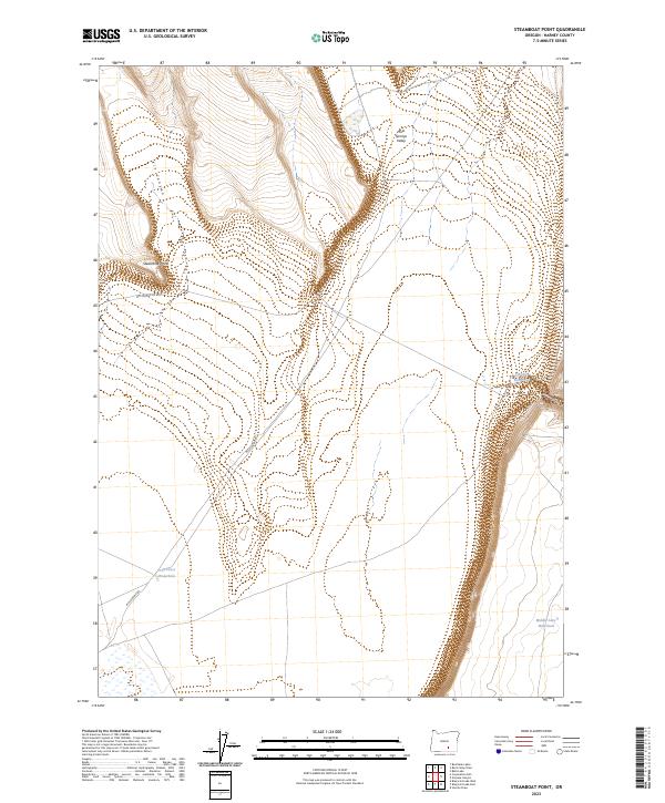 US Topo 7.5-minute map for Steamboat Point OR