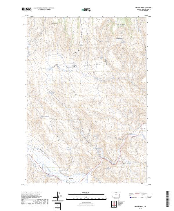 US Topo 7.5-minute map for Stemler Ridge OR