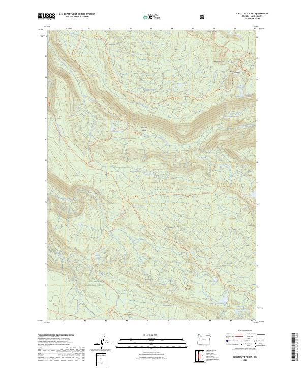 US Topo 7.5-minute map for Substitute Point OR