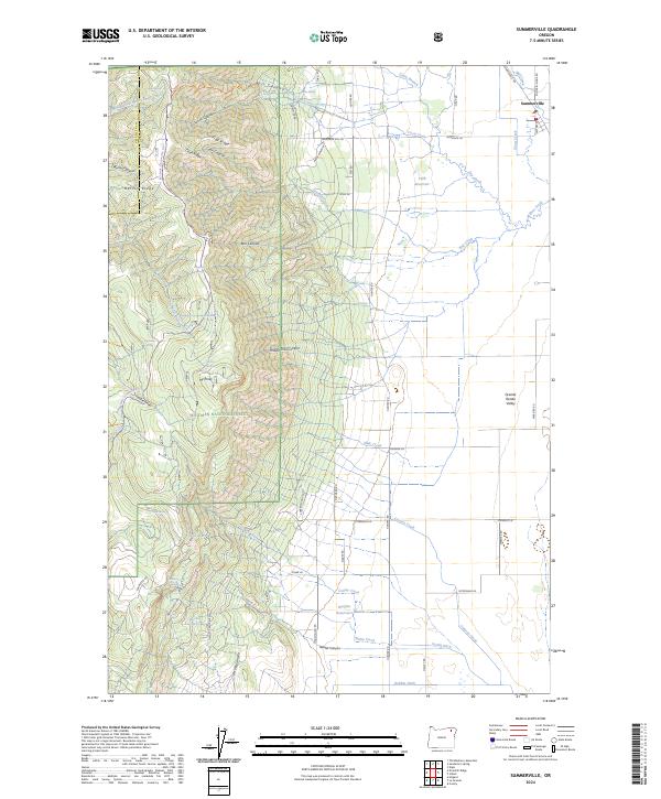 US Topo 7.5-minute map for Summerville OR