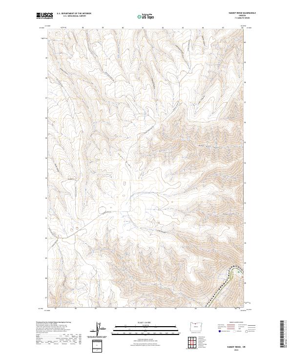 US Topo 7.5-minute map for Summit Ridge OR