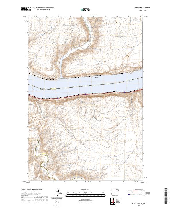 US Topo 7.5-minute map for Sundale NW ORWA