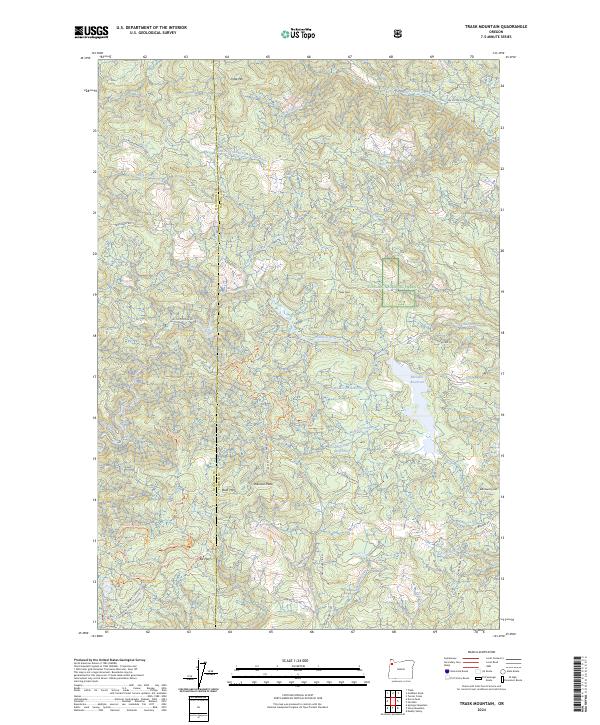 US Topo 7.5-minute map for Trask Mountain OR