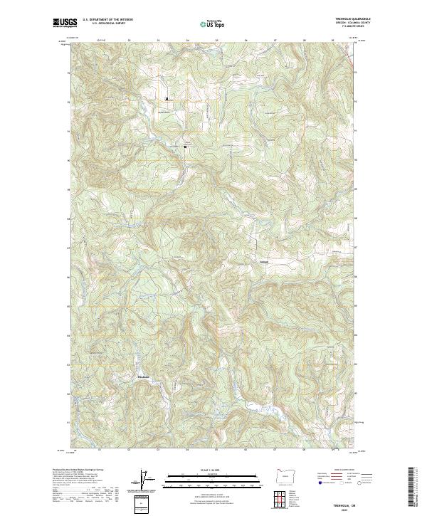 US Topo 7.5-minute map for Trenholm OR