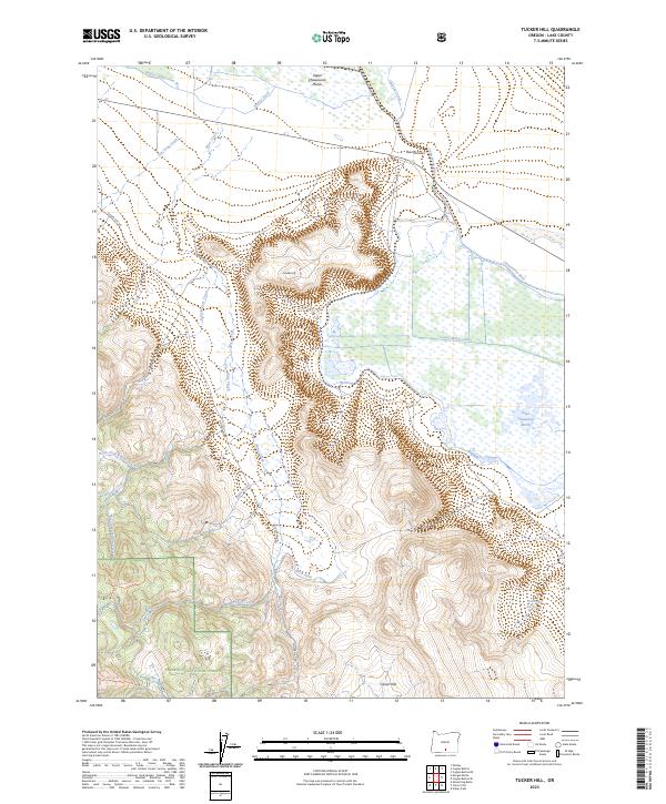 US Topo 7.5-minute map for Tucker Hill OR