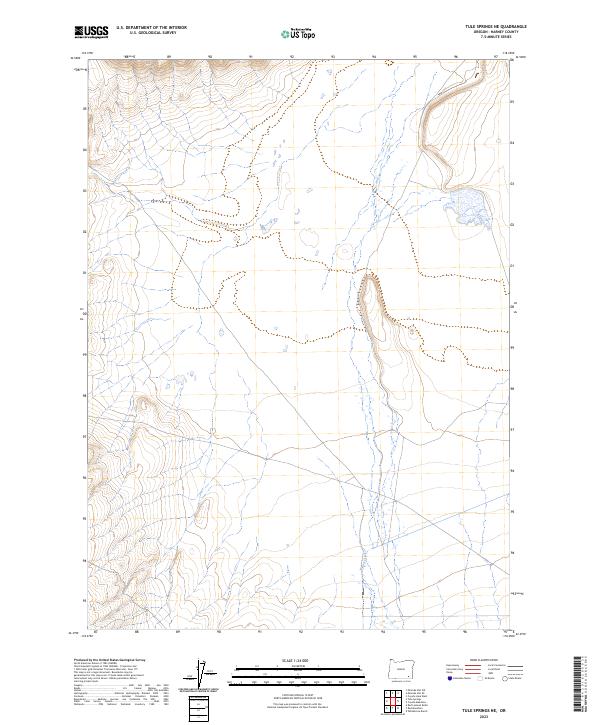 US Topo 7.5-minute map for Tule Springs NE OR