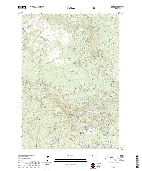 US Topo 7.5-minute map for Tumalo Falls OR