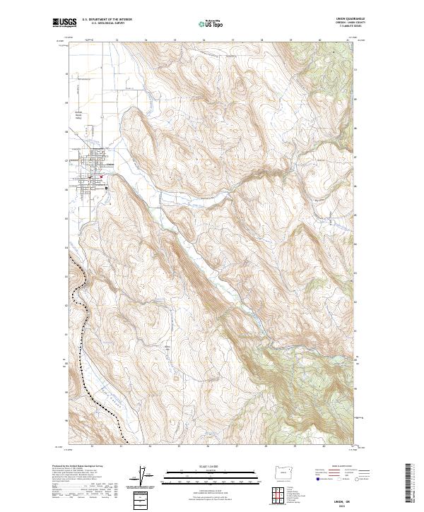 US Topo 7.5-minute map for Union OR