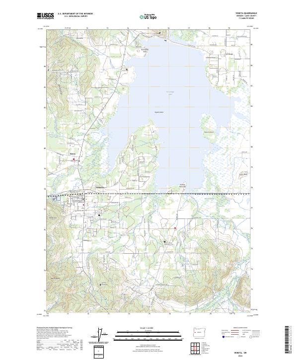 US Topo 7.5-minute map for Veneta OR