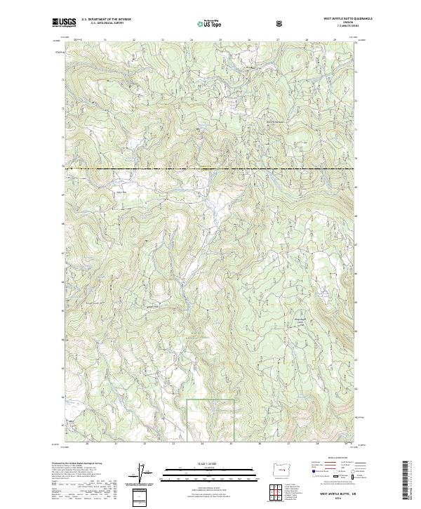 US Topo 7.5-minute map for West Myrtle Butte OR