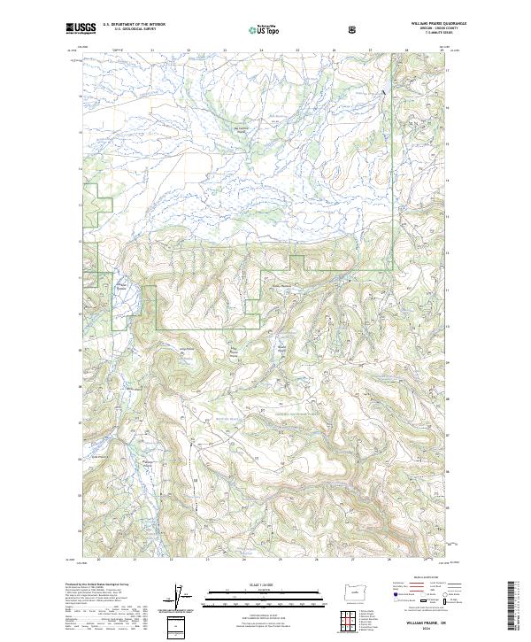 US Topo 7.5-minute map for Williams Prairie OR