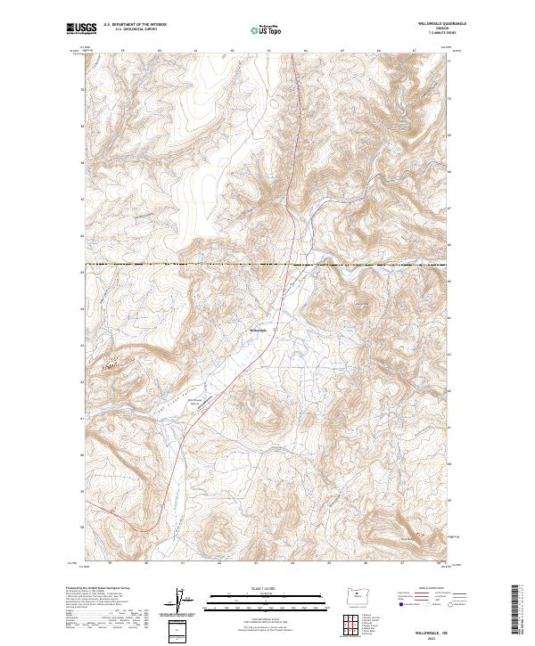 US Topo 7.5-minute map for Willowdale OR