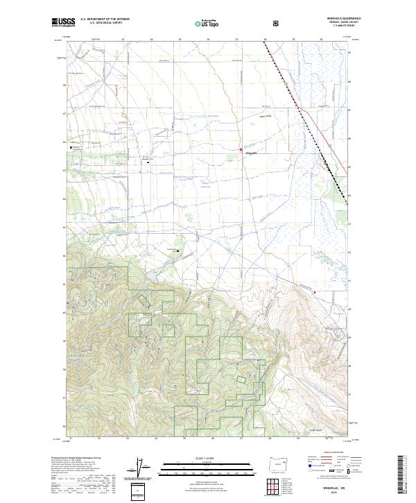 US Topo 7.5-minute map for Wingville OR