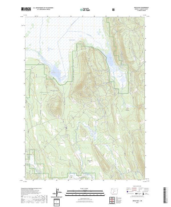 US Topo 7.5-minute map for Wocus Bay OR