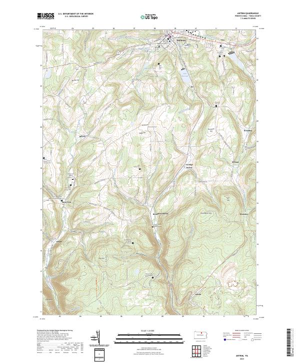 US Topo 7.5-minute map for Antrim PA