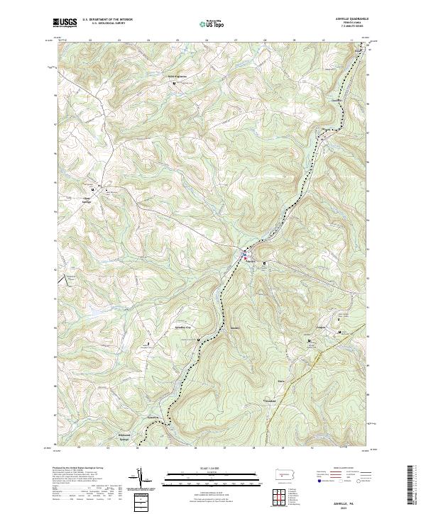 US Topo 7.5-minute map for Ashville PA