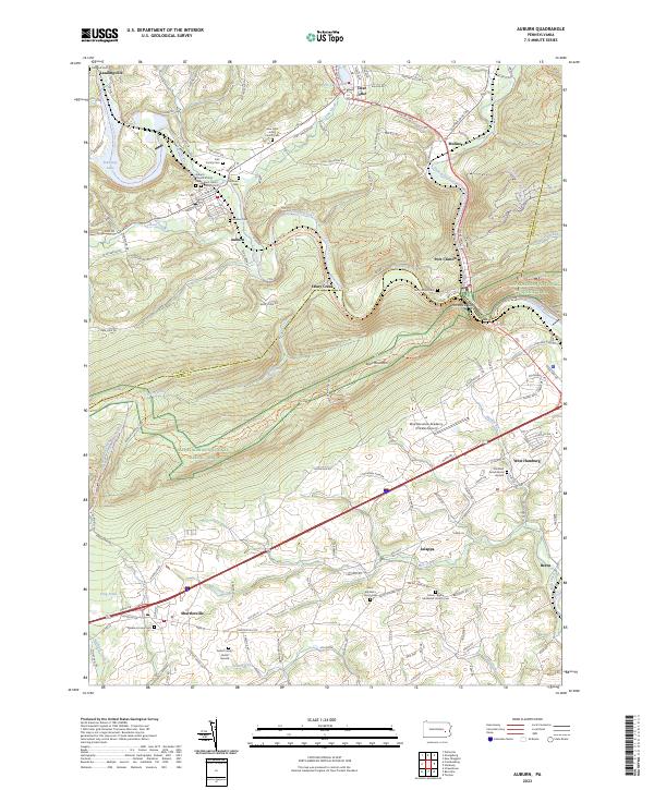 US Topo 7.5-minute map for Auburn PA