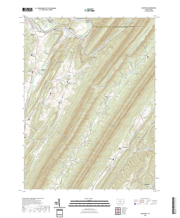 US Topo 7.5-minute map for Aughwick PA