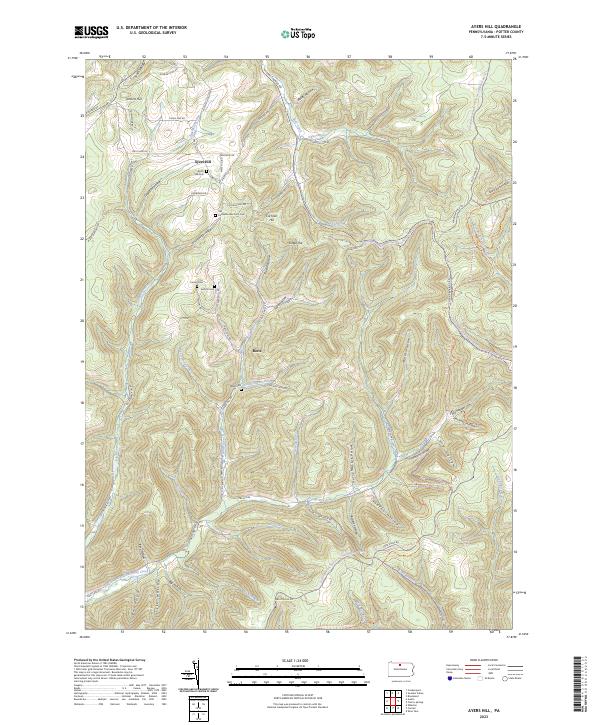 US Topo 7.5-minute map for Ayers Hill PA