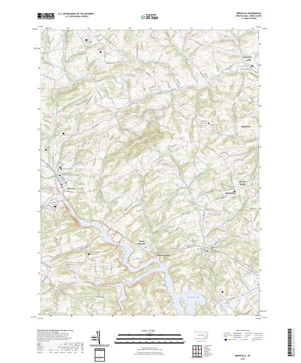 US Topo 7.5-minute map for Bernville PA