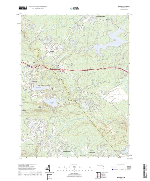 US Topo 7.5-minute map for Blakeslee PA