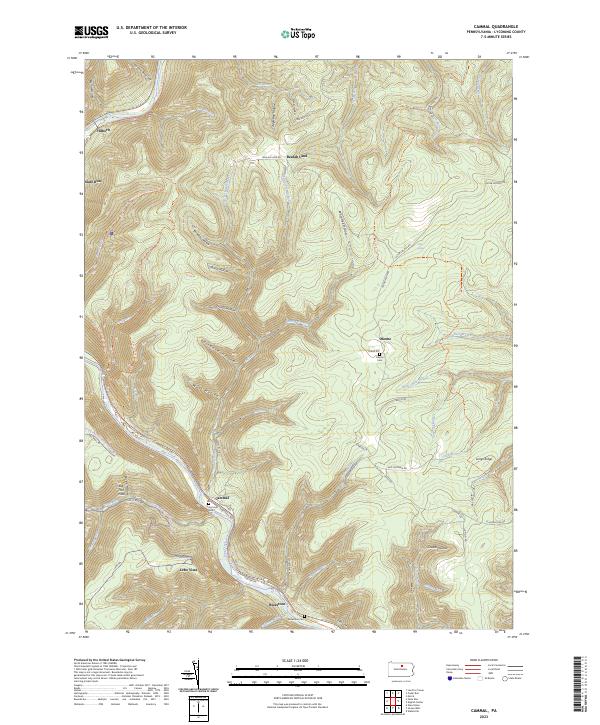 US Topo 7.5-minute map for Cammal PA