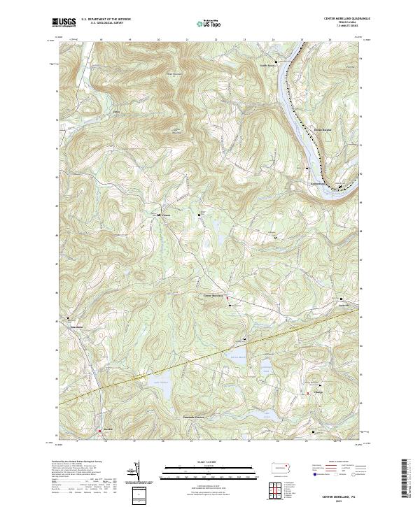 US Topo 7.5-minute map for Center Moreland PA