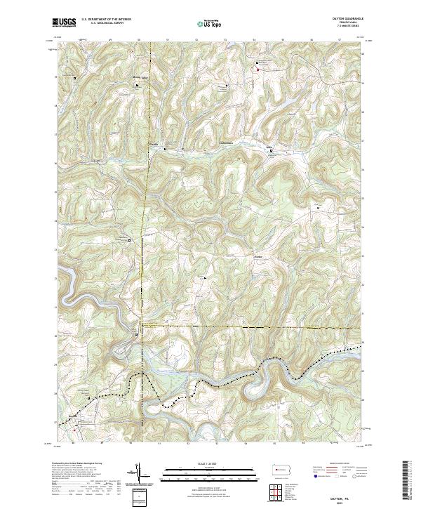 US Topo 7.5-minute map for Dayton PA