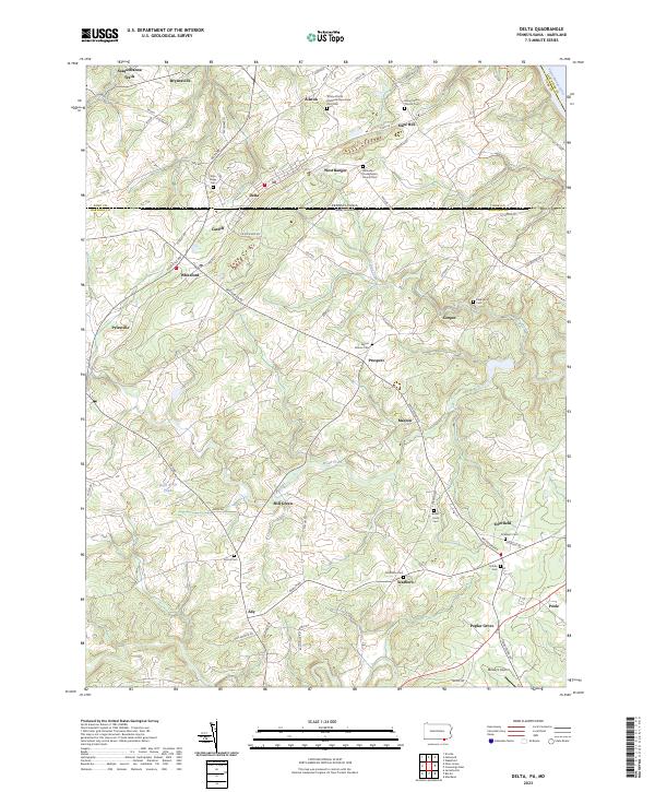 US Topo 7.5-minute map for Delta PAMD