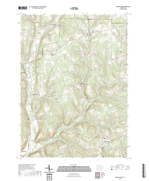 US Topo 7.5-minute map for Dempseytown PA